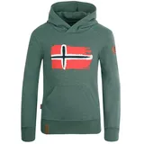 Trollkids Trondheim Kapuzenpullover - Khaki Green - 98 cm