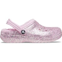 Crocs Kids’ Classic Lined Glitter Clog 29-30 EU Flamingo - 29/30 EU