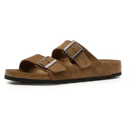 Birkenstock Herren Arizona Suede Leather Sandale (Größe 42, braun)