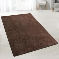 Karat Barcelona Shaggyteppich 100 x 350 cm dunkelbraun