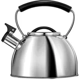 SMILE MCN-11P Wasserkessel Nicht elektrisch, für alle Herdarten inkl. Induktion, 3 l, Rostfreier Stahl, Nichtheizbarer Griff, erforderliche Temperatur Inox Farbe