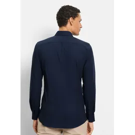 Olymp Businesshemd OLYMP No. Six super slim", Herren, Gr. 39, N-Gr, blau (marine), 64% Baumwolle, 27% Polyester, 9% Elasthan, Hemden,