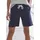 H.I.S. Bermudas H.I.S, Damen, Gr. 40/42, N-Gr, blau (marine), Sweatware, Obermaterial: 60% Baumwolle, 40% Polyester, unifarben, Basic kniefrei, Hosen Bermudas, mit Kordelzug und Stickerei, Loungewear, Topseller