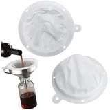 2 Stück Lebensmittel Sieb Filter, Nylon Fine Mesh Sieb, Filter Jam Straining für Filterung von Saft Milch Kaffee Wein Sojamilch, 200 Mesh und 400 Mesh