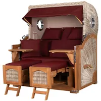 Mr. Deko bene living Strandkorb Komplettset Ammersee Grande XL