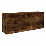 vidaXL Bad-Wandschrank Räuchereiche 100x25x40 cm Holzwerkstoff