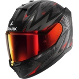 Shark D-Skwal 3 Blast-R, Integralhelm - Matt Schwarz/Grau/Rot - XXL