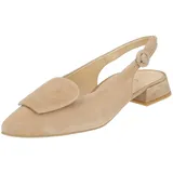 Paul Green "Paul Green Ballerinas Veloursleder", Damen, Frauen Riemchenballerinas,Slip-ons,spangenballerinas,Mary-Jane,weiblich,Lady,Ladies,Women's,Woman,BEIGE (BEIGE),37.5 EU