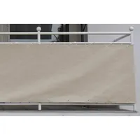 Angerer Balkonbespannung Style - Sicht- und Windschutz für den Balkon (90 cm hoch, Länge: 6 Meter, Sand)