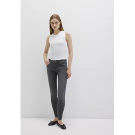 Mavi Röhrenjeans "ADRIANA", Damen, Gr. 26, Länge 32, dunkelgrau distressed str, 80% Baumwolle, 18% recycelter Polyester, 2% Elasthan, normal normal, Jeans, skinny Fit