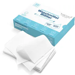 Biologisch Abbaubar Waschmittel Blätter - Laundry Detergent Sheets Streifen Blatt Umweltfreundlich - Perfekt zum Fleckenentferner Kleidung, Ocean breeze