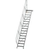 Günzburger MUNK Aluminium-Treppe Plattform 45° 16 Stufen