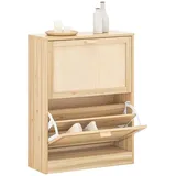 SoBuy Schuhkipper 60 x 80 x 24 cm beige / beige