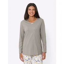 Sieh an! Schlafanzug Schlafanzugshirt . grau 36/38