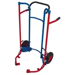 Reifenkarre niedrig RAL5010 Enzianblau Reifen Radsatz Lenkrolle Transportrolle