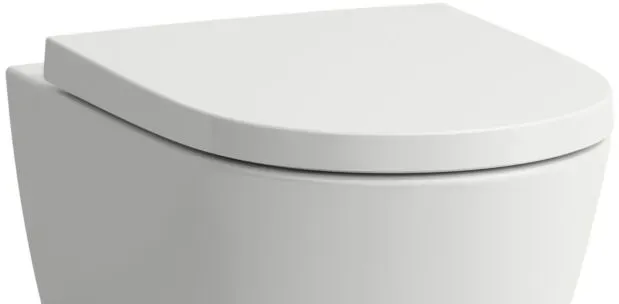 CARLDIX x LAUFEN WC-Sitz A91005000001  mit Softclose Absenkautomatik, 370 x 445 mm, abnehmbar, Weiß