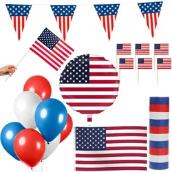 USA Party Deko Set 74 tlg. Partyset Partydeko Amerika