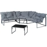 casa.pro Karg Loungeset dunkelgrau