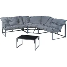 casa.pro Karg Loungeset dunkelgrau