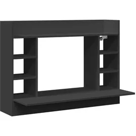 vidaXL Wand-Schreibtisch Schwarz 105x48x75 cm Holzwerkstoff