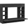 vidaXL Wand-Schreibtisch Schwarz 105x48x75 cm Holzwerkstoff
