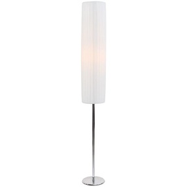 SalesFever Stehlampe »Live«, 2 flammig-flammig, Plissee Lampenschirm aus Latex, weiß