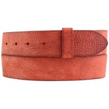 BELTINGER Wechselgürtel aus weichem Vollrindleder Used-Look 4 cm | Druckknopf-Gürtel für Damen Herren 40mm | Vintage-Look | Rot 110 cm (Gesamtlänge 125 cm)