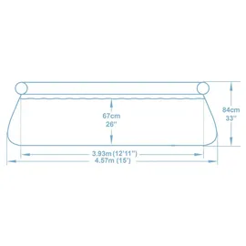 BESTWAY Fast Set Aufstellpool ⌀ 457 x 84 cm Grau inkl. Filterpumpe