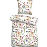 biberna 616315 Mako-Satin Weiß 155 x 220 cm + 2 x 80 x 80 cm