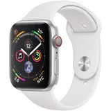 Apple Watch Series 4 Cellular 40mm Aluminium Silver Sport Band White Neu OVP