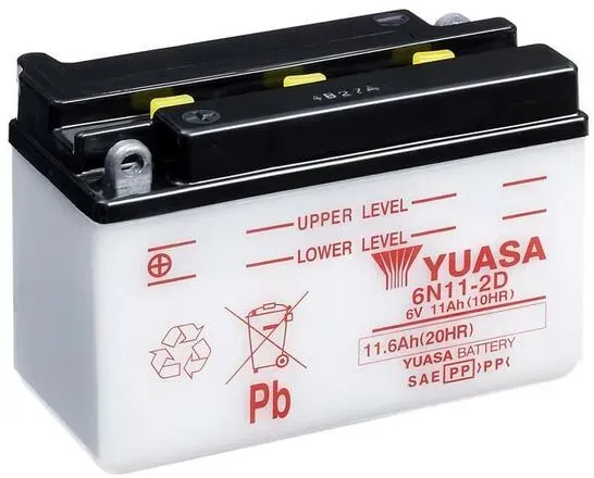 YUASA 6N11-2D Batterie ohne Säurepack