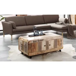 Couchtisch HOME AFFAIRE "Bully", beige (natur, metall), B:110cm H:47cm T:72cm, Tische, Breite 110 cm