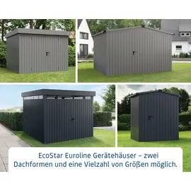 Hörmann Gerätehaus Euroline EFD14 3,10 x 3,10 m Anthrazit