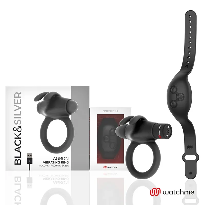 BLACK&SILVER - Agron Cockring mit Fernbedienung