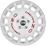 OZ Rally Racing 8,0 x 17 4 x 100 ET35 Weiß/Rot