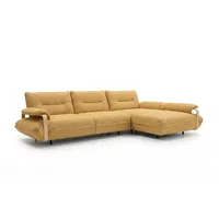KAWOLA Ecksofa ANISSA gelb Flachgewebe