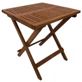 Garten Klapptisch Rom - 50 x 50 x 50 - 5 cm - Farbe: Natur - witterungsbeständiger Klapptisch aus geöltem Eukalyptus Hartholz