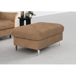 Hocker SIT & MORE "Marano", braun (macciato), B:102cm H:43cm T:67cm, 100% Polyester, Hocker, mit Stauraum