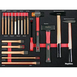 Mephisto Werkzeugwagen Stahl grau 9 Schubladen bestückt