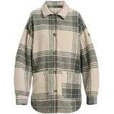 Roxy Check Me Now Jacke - Agave Green Olan Plaid - L