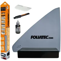 FoliaTec Scheibentönungsfolie, Tönungsfolie für Autoscheiben, MIDNIGHT Light, Maße 76