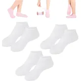 Feuchtigkeitsspendende Fußmaske, Peeling-Silikonsocken, Strand-Schutzsocken, Damen-Fuß-Spa-Pediküre-Silikonsocken, geeignet für trockene Füße, Schwielen, Fußpflege nach Pediküre