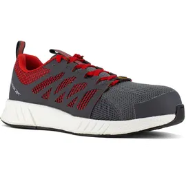 Reebok Halbschuh Fusion Flexweave Work, S1P, 42 grau/rot/weiß Gr. 42