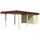 SKANHOLZ Carport Wendland 3,62 x 8,70 m Eiche hell mit Abstellraum