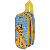 Disney Der König der Löwen Hakuna-3D Doppelfedermäppchen, Blau, 22