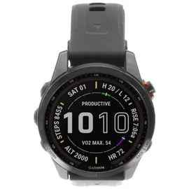 Garmin fenix 7S Solar schiefergrau mit schwarzem Armband