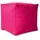 Green Bean Sitzsack-Hocker 40x40x40cm mit EPS-Perlen Füllung - Fußhocker Fußkissen Sitz-Pouf für Sitzsäcke - Bodenkissen für Kinder und Erwachsene - Fußablage Sitzkissen Sitzhocker Pink