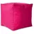 Green Bean Sitzsack-Hocker 40x40x40cm mit EPS-Perlen Füllung - Fußhocker Fußkissen Sitz-Pouf für Sitzsäcke - Bodenkissen für Kinder und Erwachsene - Fußablage Sitzkissen Sitzhocker Pink