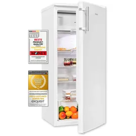 Exquisit KS185-4-HE-040E Kühlschrank (190 l, 1220 mm hoch, Weiß)