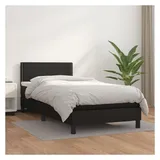 vidaXL Boxspringbett 100 x 200 cm Schwarz